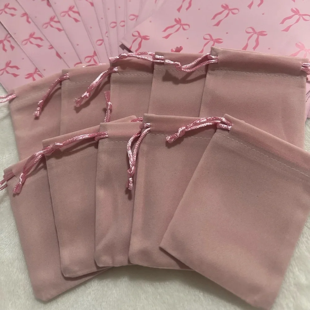 LAST SET 🎀 SMALL Pink Bows Poly Mailers 6x9 & Shipping Essentials Set - Picture 3 of 5
